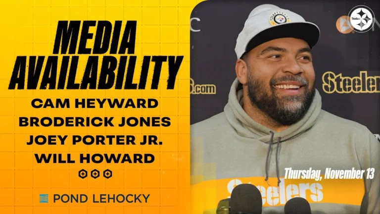 Heyward, Jones, Porter Jr., Howard Media Availability (Nov. 13) Pittsburgh Steelers