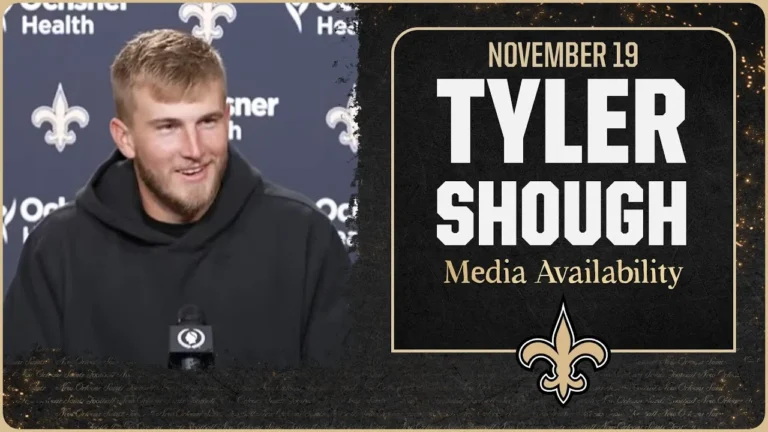 Tyler Shough on first home game, Saints-Falcons rivalry New Orleans Saints