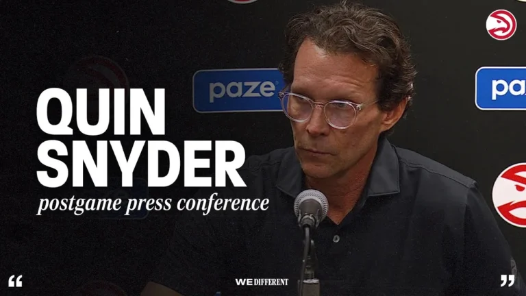 Hawks vs Pacers Postgame Press Conference Quin Snyder