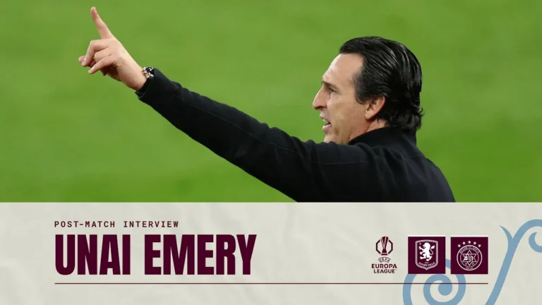 9 points after 4 matches is fantastic Unai Emery on Maccabi Tel Aviv win