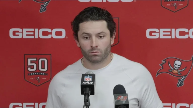 Baker Mayfield Speaks on Result in Buffalo Press Conference Tampa Bay Buccaneers
