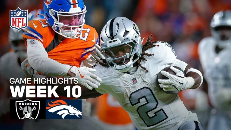 Las Vegas Raiders vs Denver Broncos Game Highlights 2025 NFL Season Week 10