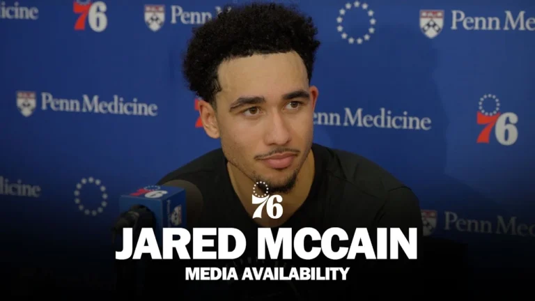 Philadelphia 76ers Practice Media Availability Jared McCain 11.07.25