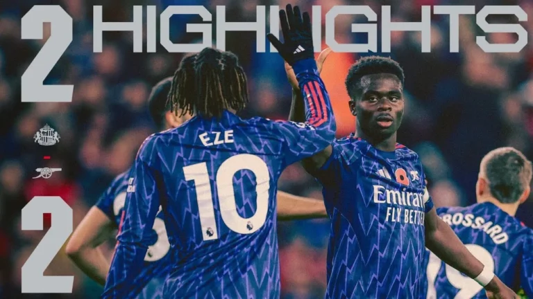 A point apiece in the North East HIGHLIGHTS Sunderland 2-2 Arsenal Saka, Trossard EPL
