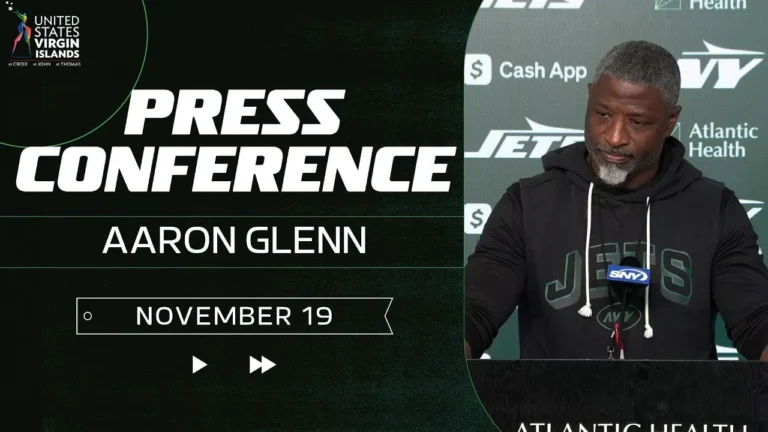Aaron Glenn Press Conference (11 19) New York Jets