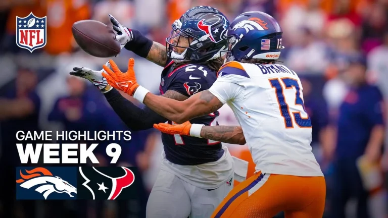 Denver Broncos vs Houston Texans Game Highlights 2025 NFL Season Week 9