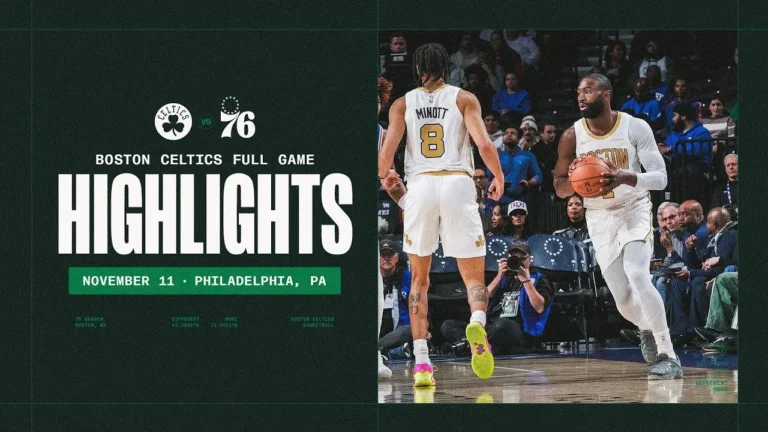 The Boston Celtics lose to the Philadelphia 76ers 100-102