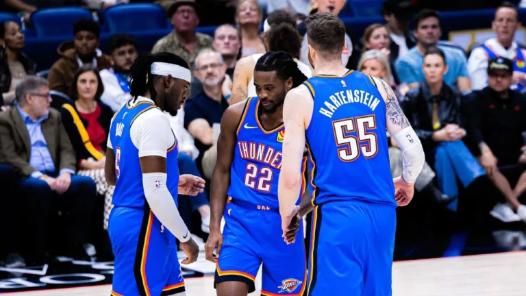 Relive last night’s Thunder record 49-point first quarter with a baseline view