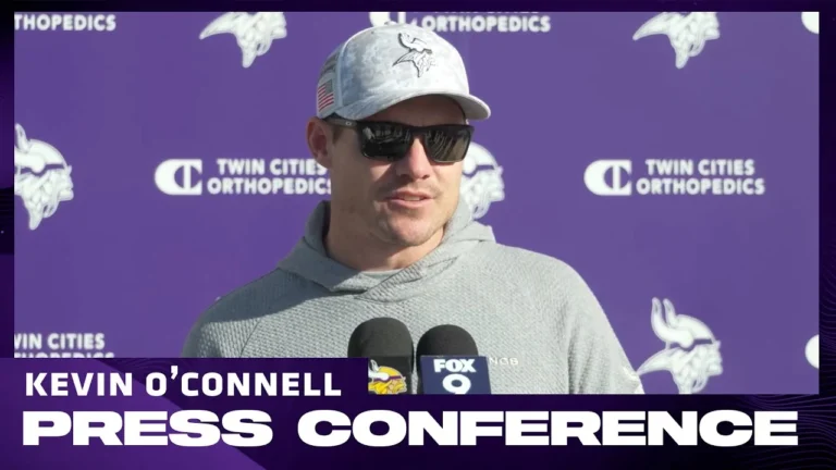 Kevin O’Connell Talks Injury Updates, Preparation for Bears Defense, Harrison Smith’s 200th Game