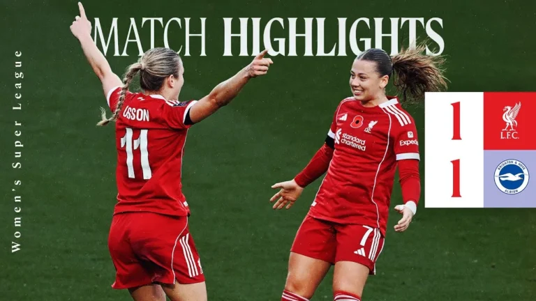 Highlights: Liverpool FC Women 1-1 Brighton & Hove Albion Olsson Goal in WSL Draw