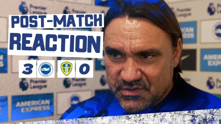 They were the better side Daniel Farke Brighton 3-0 Leeds United