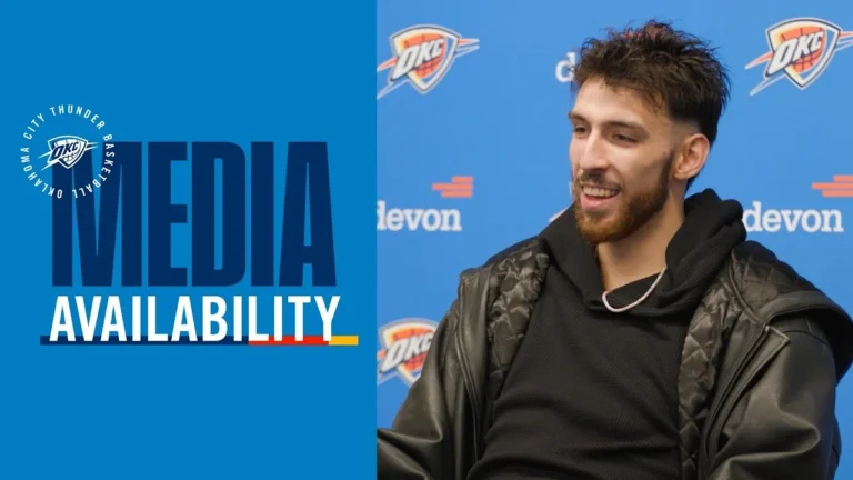 Chet Holmgren on the teams execution and effort in the win Post Game Media November 11, 2025