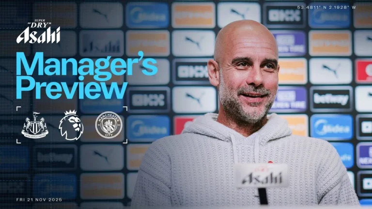 LIVE! MANAGER PREVIEW Pep Guardiola Newcastle V Man City Premier League