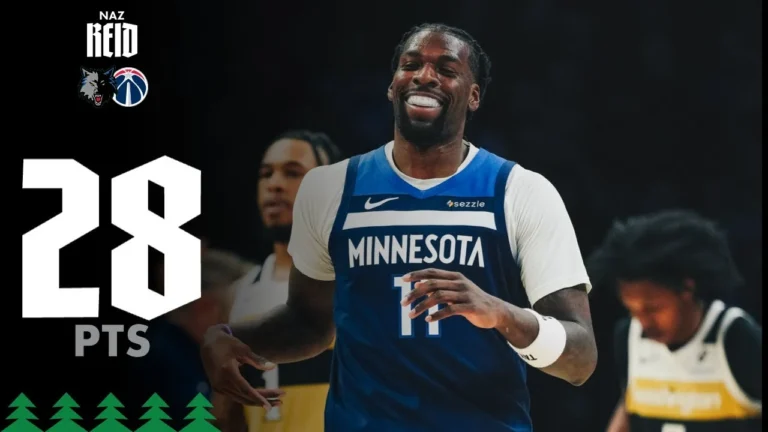 Naz Reid 28 Points In Win Over Washington Wizards 11.19.25