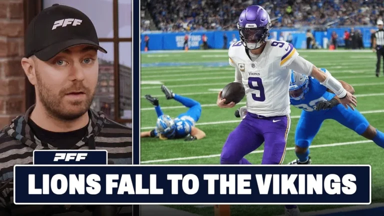 Minnesota Vikings vs. Detroit Lions Review PFF Grade Release Show