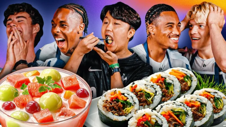 Spurs players learn to cook famous Korean dishes in Seoul for the first time!