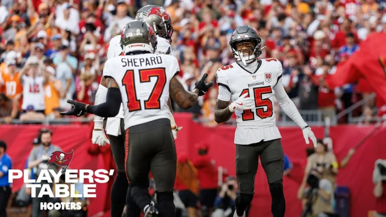 Wide Receiver Duo Sterling Shepard & Tez Johnson Bucs Players’ Table Tampa Bay Buccaneers