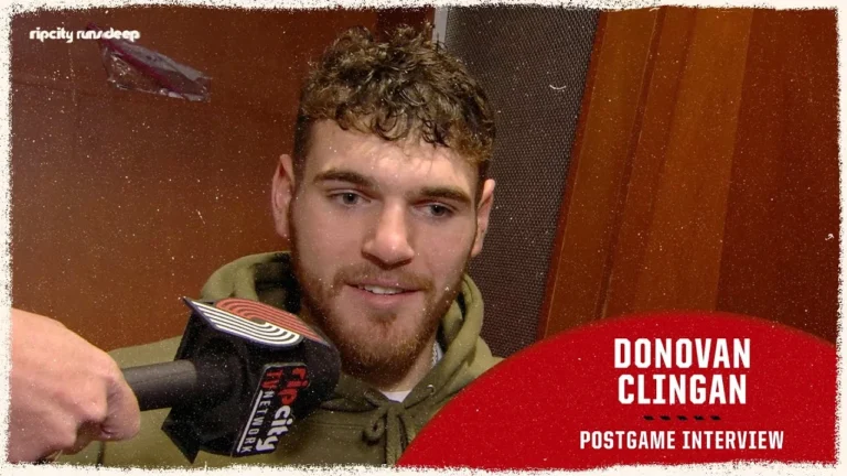 Donovan Clingan Postgame Media Availability at New Orleans Pelicans November 12th, 2025