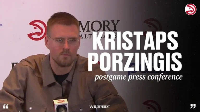 Hawks vs. Raptors Postgame Press Conference: Kristaps Porziņģis