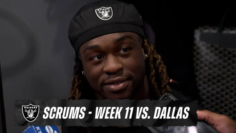 Ashton Jeanty, Jonah Laulu and Caleb Rogers Scrums Week 11 vs. Cowboys