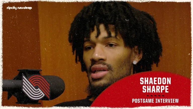 Shaedon Sharpe Postgame Media Availability at Orlando Magic November 10th, 2025