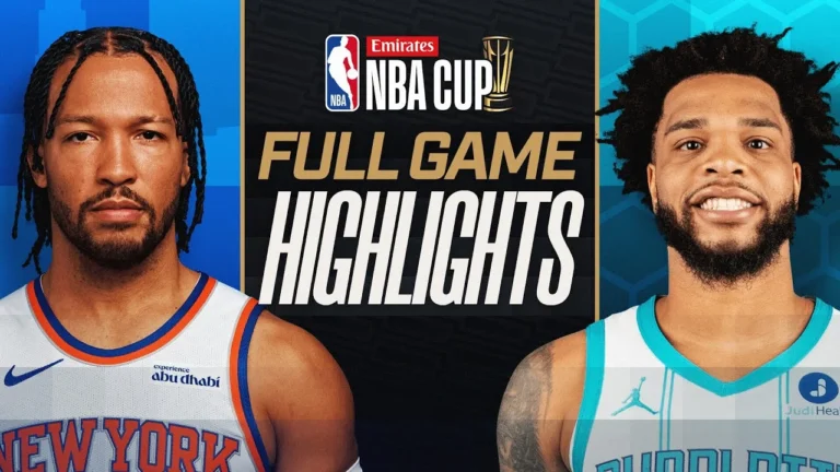 KNICKS at HORNETS EMIRATES NBA CUP FULL GAME HIGHLIGHTS November 26, 2025