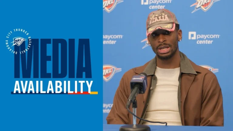 SGA speaks on the Thunder’s depth on both ends of the floor Post Game Media November 12, 2025