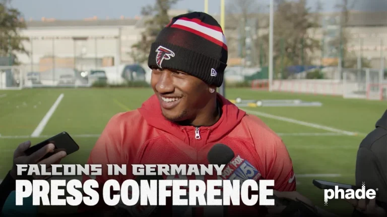 Falcons players speak to media post-practice in Berlin, Germany Press Conferences