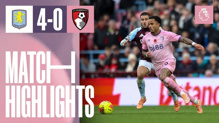 Cherries beaten at Villa Park Aston Villa 4-0 AFC Bournemouth