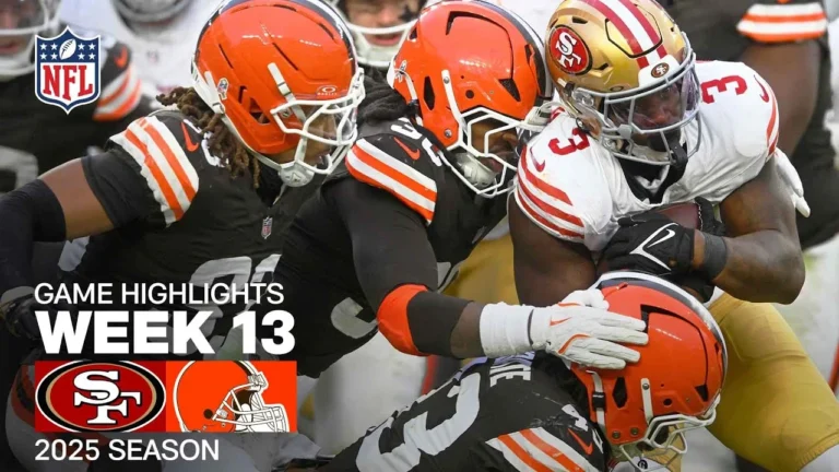 San Francisco 49ers vs. Cleveland Browns Game Highlights NFL 2025 Season Week 13