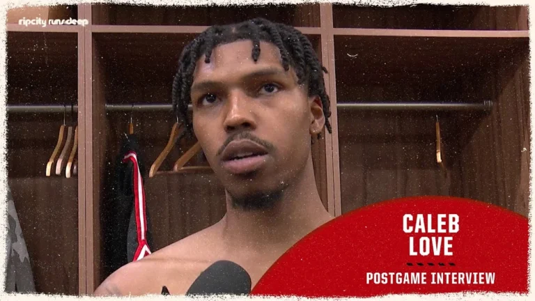 Caleb Love Postgame Media Availability at Golden State Warriors November 21st, 2025