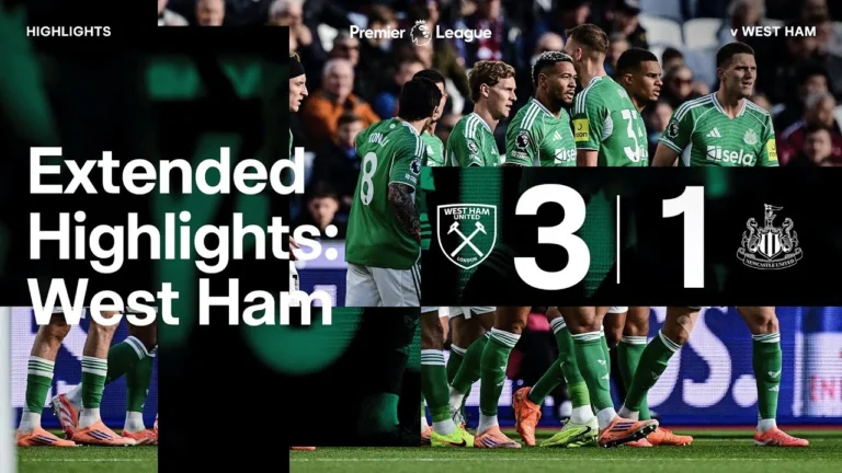 West Ham 3-1 Newcastle United EXTENDED Premier League Highlights