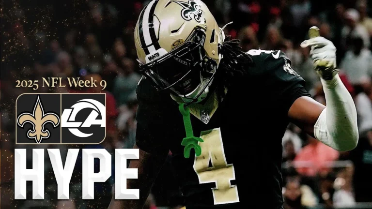 GET HYPE for Saints vs. Rams 2025 NFL Week 9
