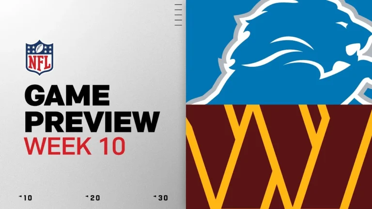 Detroit Lions vs Washington Commanders Week 10 Game Preview