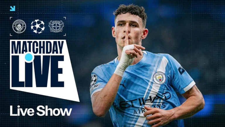 MATCHDAY LIVE! Man City v Bayer Leverkusen Champions League