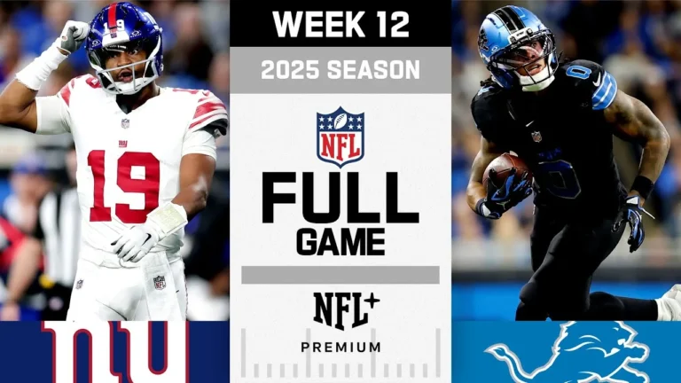 Crazy Game! New York Giants vs. Detroit Lions FULL GAME NFL 2025 Season Week 12