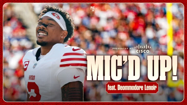 Mic’d Up: Deommodore Lenoir Shines in the Big Apple 49ers