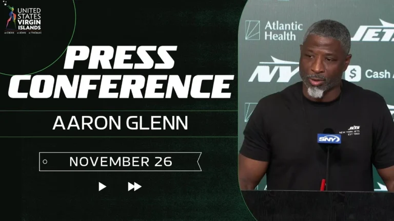 Aaron Glenn Press Conference (11 26) New York Jets