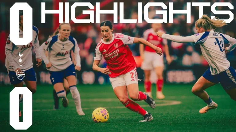 ALL SQUARE IN NORTH LONDON DERBY HIGHLIGHTS Tottenham Hotspur vs Arsenal (0-0) WSL