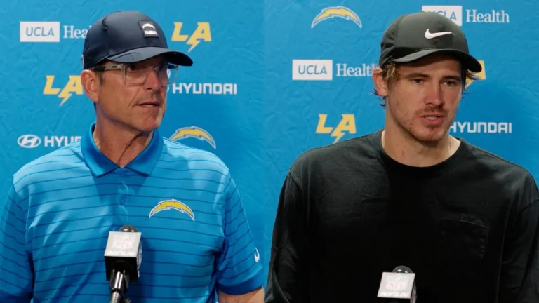 Jim Harbaugh & Justin Herbert Postgame Press Conference Vs Jaguars LA Chargers