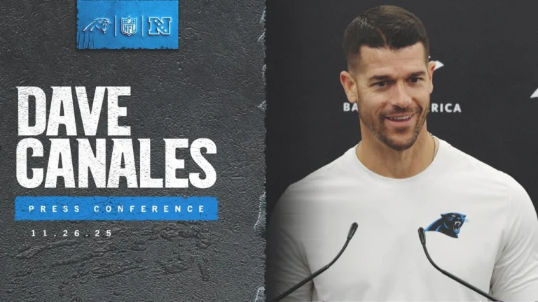 Dave Canales looks ahead to Sunday’s game against Los Angeles Rams Carolina Panthers