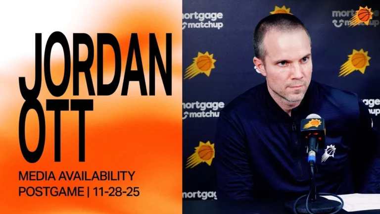 Head Coach Jordan Ott Postgame Media Availability 11-28-25