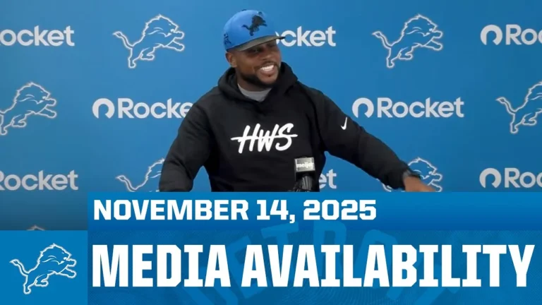 Running backs coach Tashard Choice meets with the media November 14, 2025