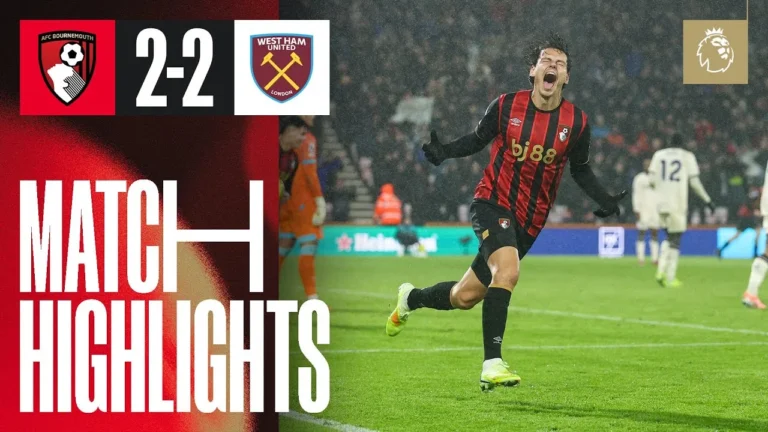 Four goals shared in DRAMATIC draw AFC Bournemouth 2-2 West Ham United