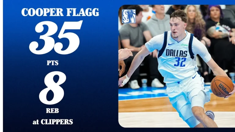Cooper Flagg (35 Points) at Los Angeles Clippers November 29, 2025