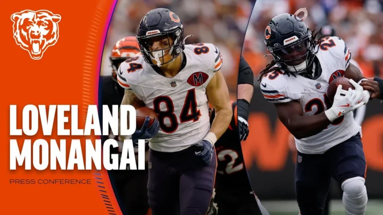 Colston Loveland, Kyle Monangai on performances in Cincinnati Chicago Bears