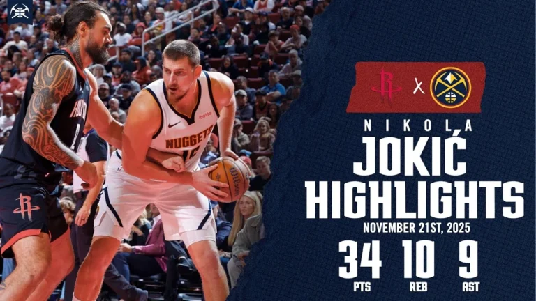 Nikola Jokić NEAR Triple-Double Highlights vs. HOU