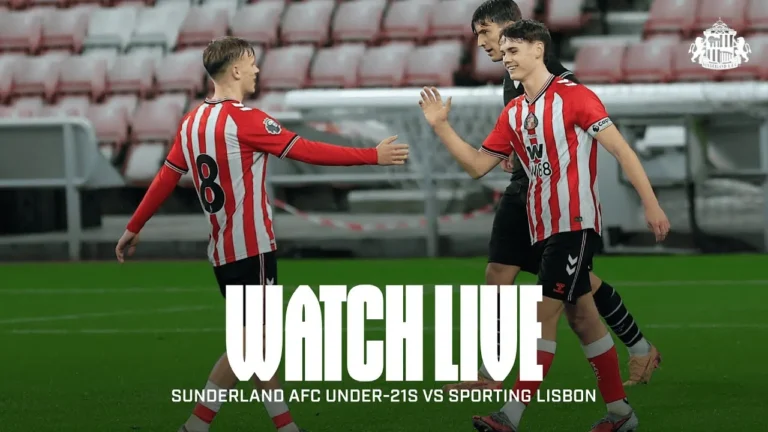Watch Live Sunderland Under-21s vs Sporting Lisbon PL International Cup