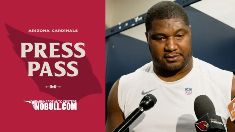 Calais Campbell & Paris Johnson Jr. Postgame Media Week 10 vs Seahawks AZ Cardinals