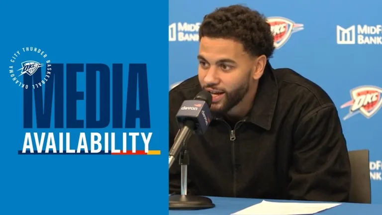 Ajay Mitchell on learning from his teammates Post Game Media November 19, 2025